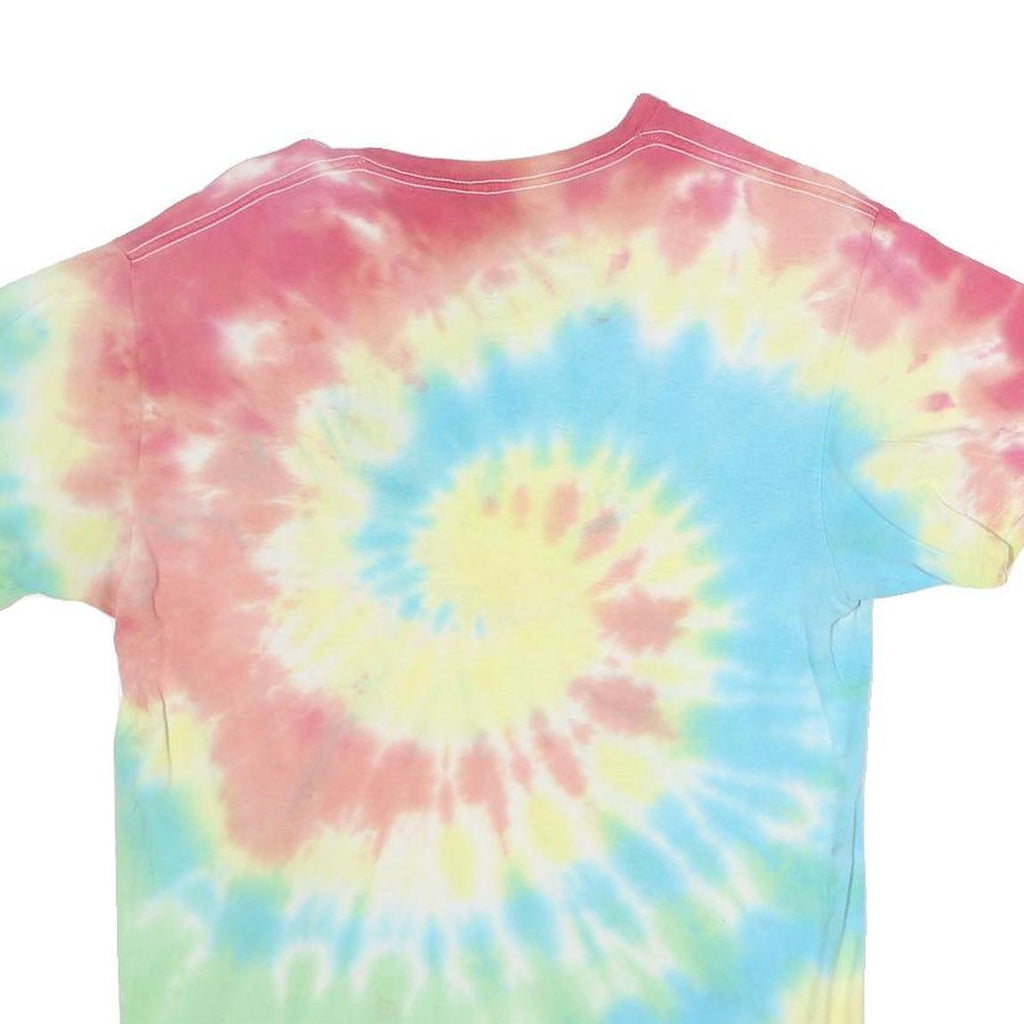 M&MS Mens Multi Tie Dye Graphic T-Shirt M Short Sleeve Crew Neck Colourful Print