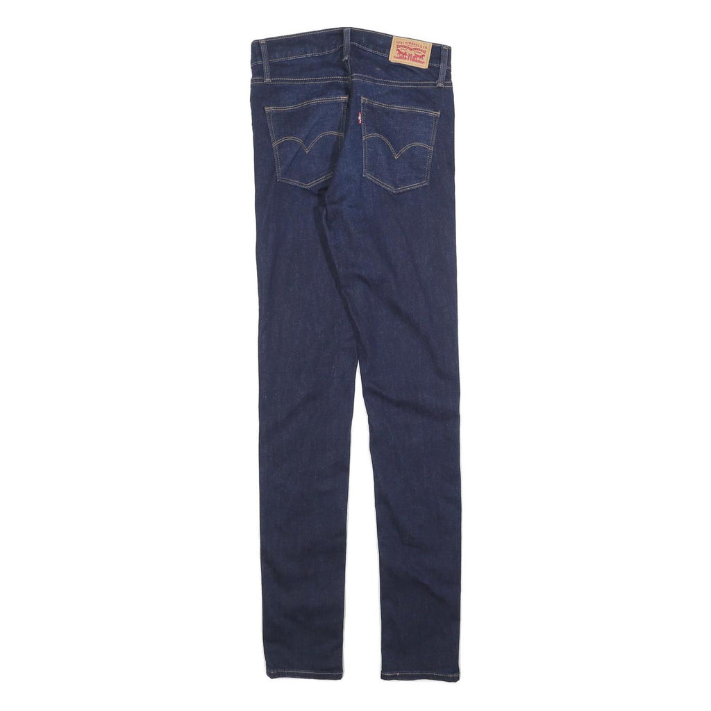 LEVI'S Womens Jeans Blue Slim Skinny Denim Medium W26 L32 Zip Cotton Blend