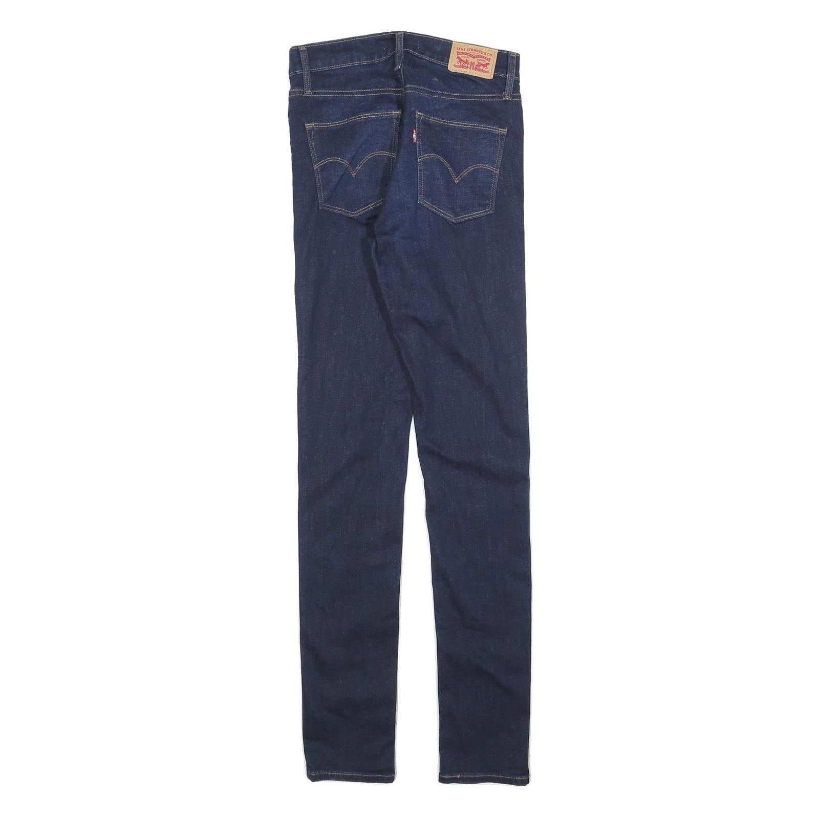 LEVI'S Womens Jeans Blue Slim Skinny Denim Medium W26 L32 Zip Cotton Blend