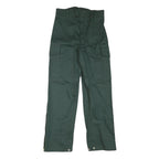 ITEX Mens Cotton Blend Green Relaxed Cargo Trousers W30 L30 Zippered Leg