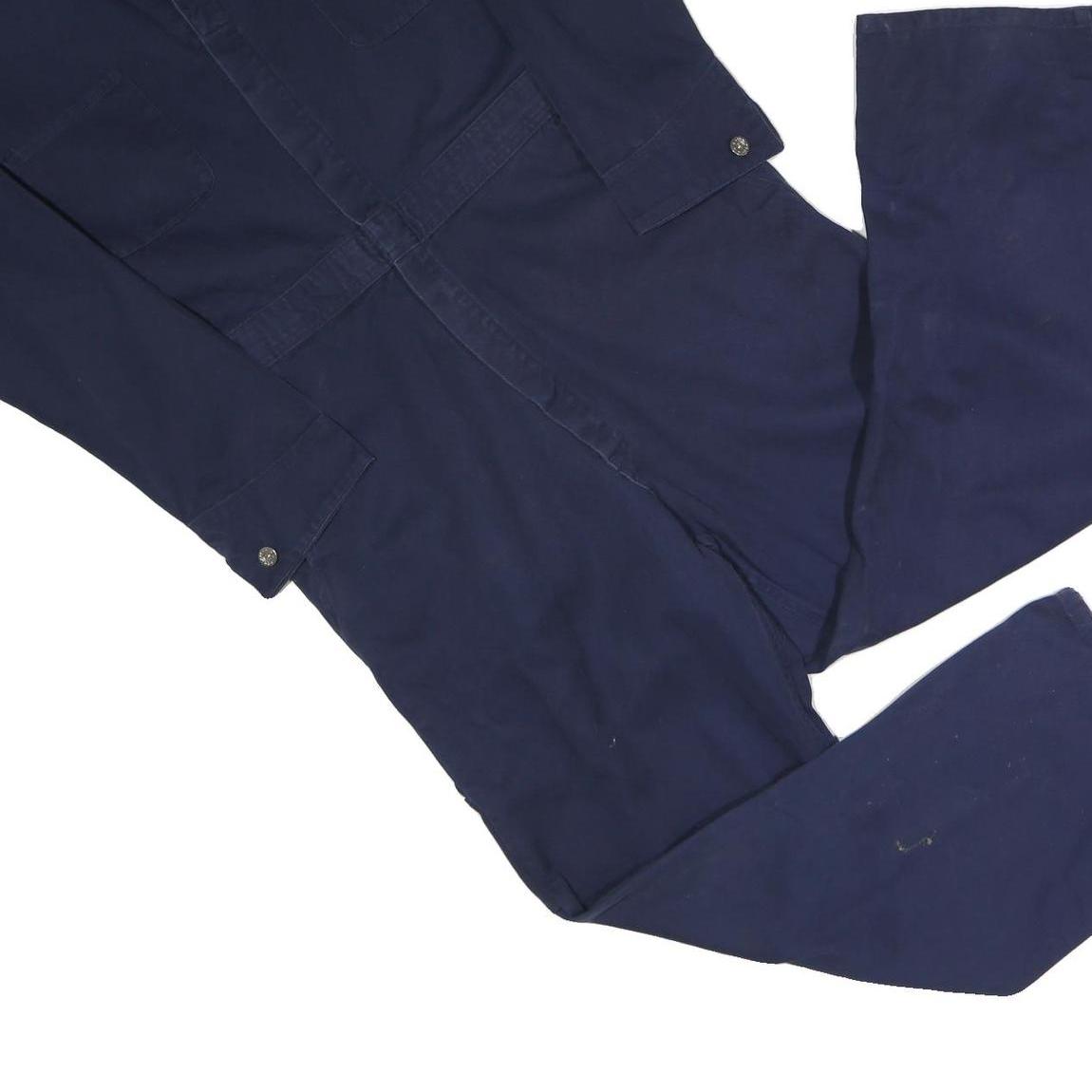 ORIGINAL WORKWEAR Mens Navy Blue Regular Fit Woven Dungarees M W36 L29 Work