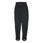 Womens Black Polyester Blend Regular Fit Straight Leg Trousers W26 L32