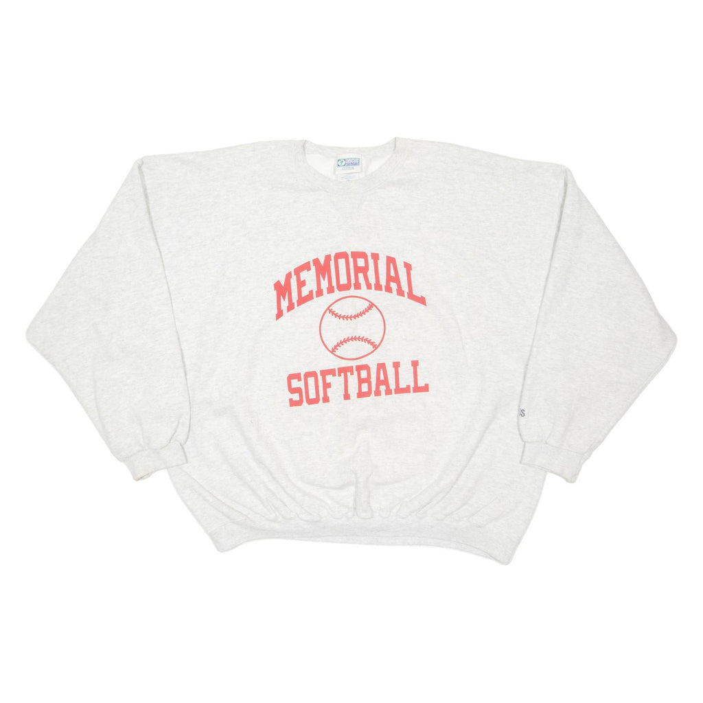 DISCUS ATHLETIC Memorial Softball Mens Sweatshirt Grey 2XL