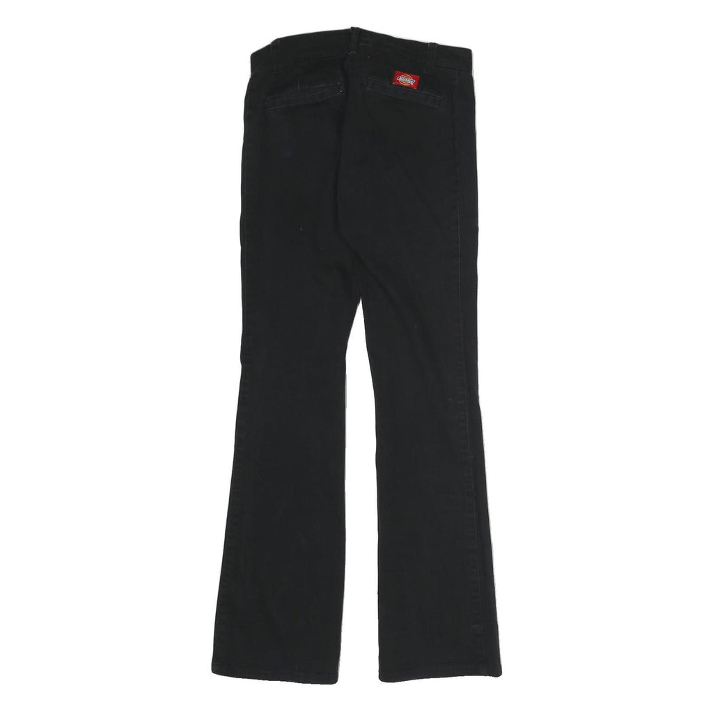 DICKIES Mens Cotton Black Slim Tapered Trousers W28 L30 Workwear Style