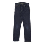 POLO RALPH LAUREN Boys Slim Blue Denim Jeans W27 L27 Zip Cotton Blend Stylish