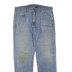DICKIES Womens Blue Regular Fit Straight Denim Light Wash W38 L31 Casual Comfort