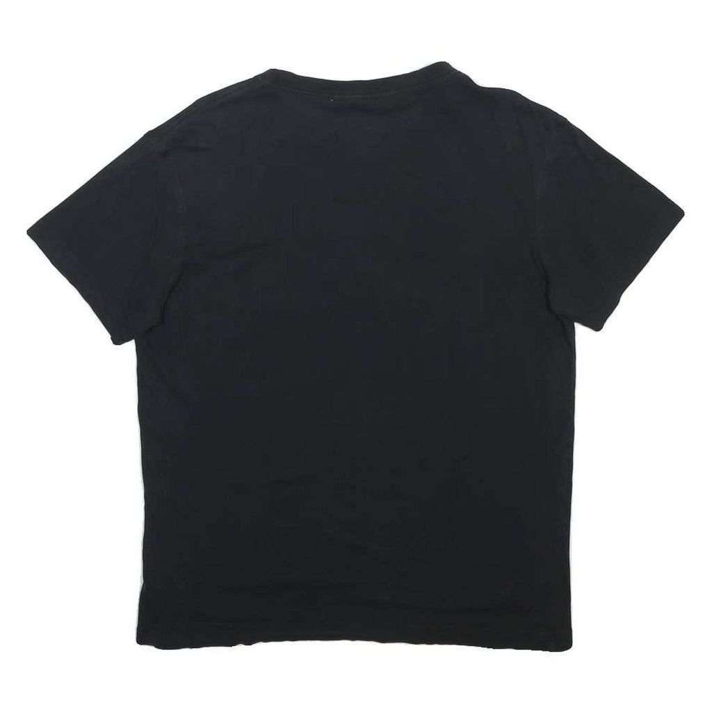 CALVIN KLEIN JEANS Mens Black Graphic T-Shirt M Short Sleeve Crew Neck Logo