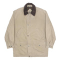 YVES SAINT LAURENT Mens Beige & Brown Classic Cotton Jacket XL Button Corduroy