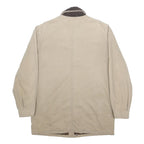 YVES SAINT LAURENT Mens Beige & Brown Classic Cotton Jacket XL Button Corduroy