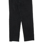 LE PAINTY Womens Cotton Blend Black Regular Straight Trousers W27 L30 Stylish