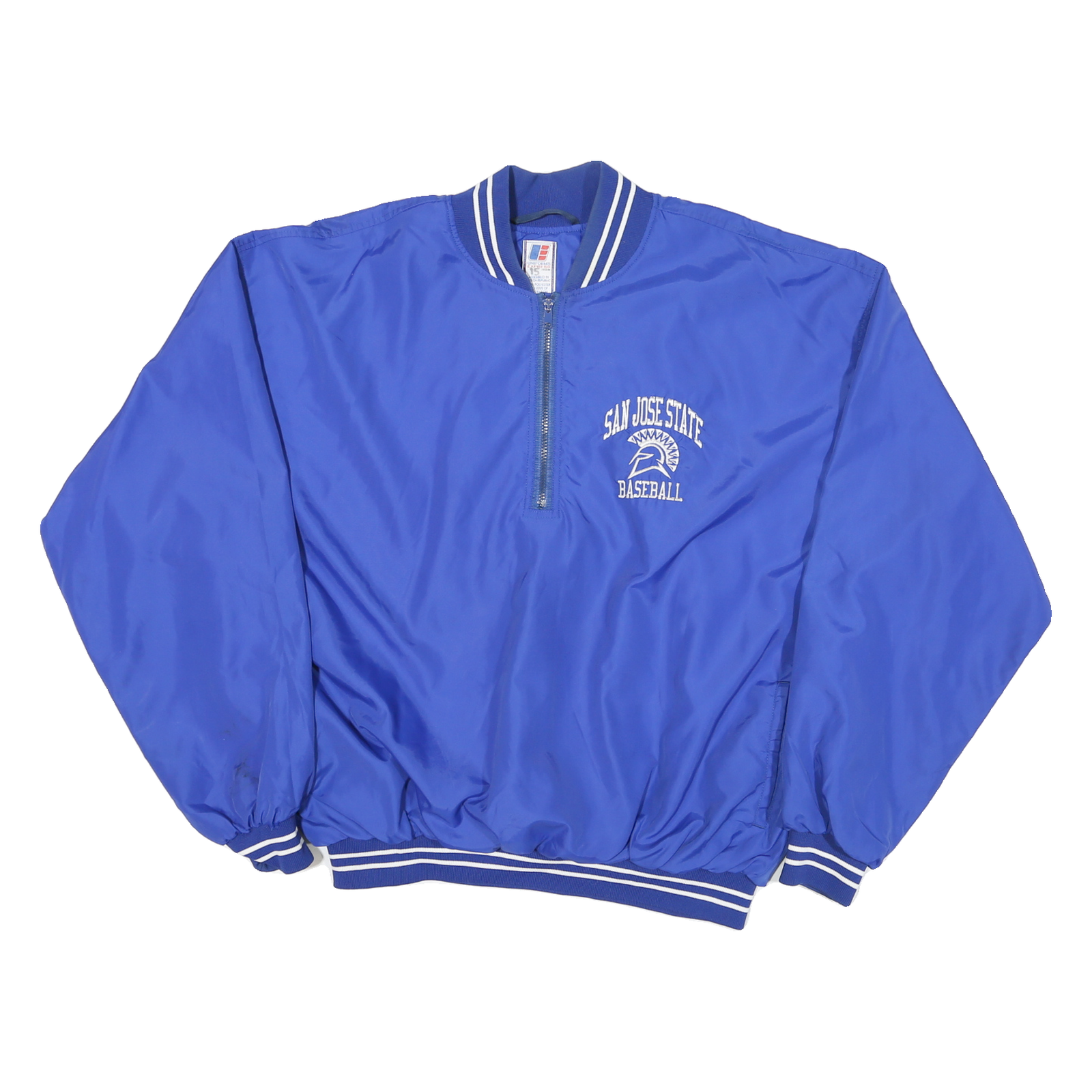 UNIFORMED EXPRESS Mens Blue Baseball Jacket XL Polyester Blend Plain Lightweight
