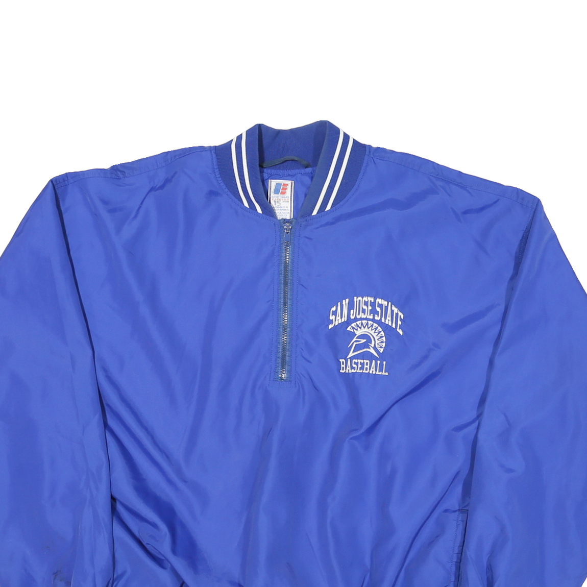 UNIFORMED EXPRESS Mens Blue Baseball Jacket XL Polyester Blend Plain Lightweight