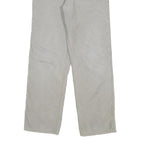 CARHARTT Mens Regular Beige Cotton Blend Zip Trousers W32 L32 Workwear Casual