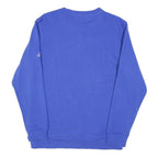 ADIDAS Mens Blue Cotton Blend Crew Neck M Logo Sleeve Sweatshirt Pullover