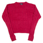 NAUTICA Womens Jumper Red Tight Knit S