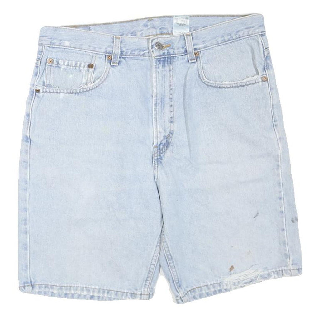 LEVIS Womens Shorts Blue Denim Casual M W34 Classic Fit Pockets