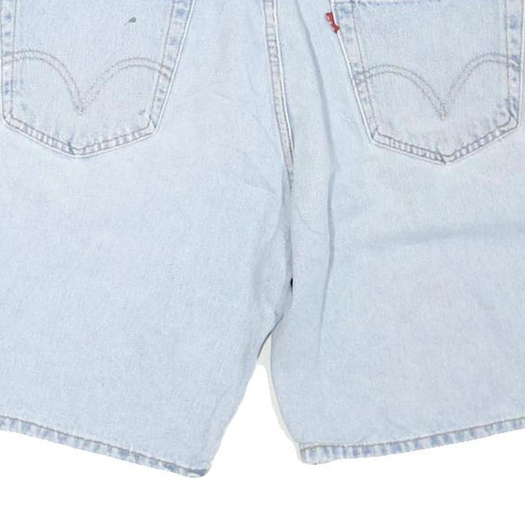 LEVIS Womens Shorts Blue Denim Casual M W34 Classic Fit Pockets