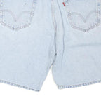 LEVIS Womens Shorts Blue Denim Casual M W34 Classic Fit Pockets