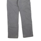 DICKIES Mens Grey Cotton Blend Regular Straight Trousers W30 L30 Workwear