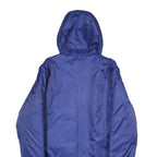 ADIDAS Mens Blue Visam Sport Nylon Zip Up Hooded Jacket S Athletic Plain