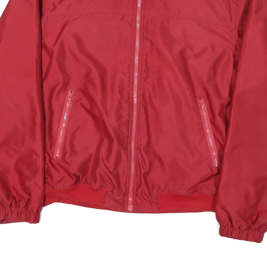 CHAPS Mens Red XL Polyester Blend Classic Regular Fit Zip Jacket Plain Pockets