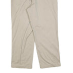 DOCKERS Mens Cotton Blend Beige Relaxed Straight Trousers W36 L27 Casual