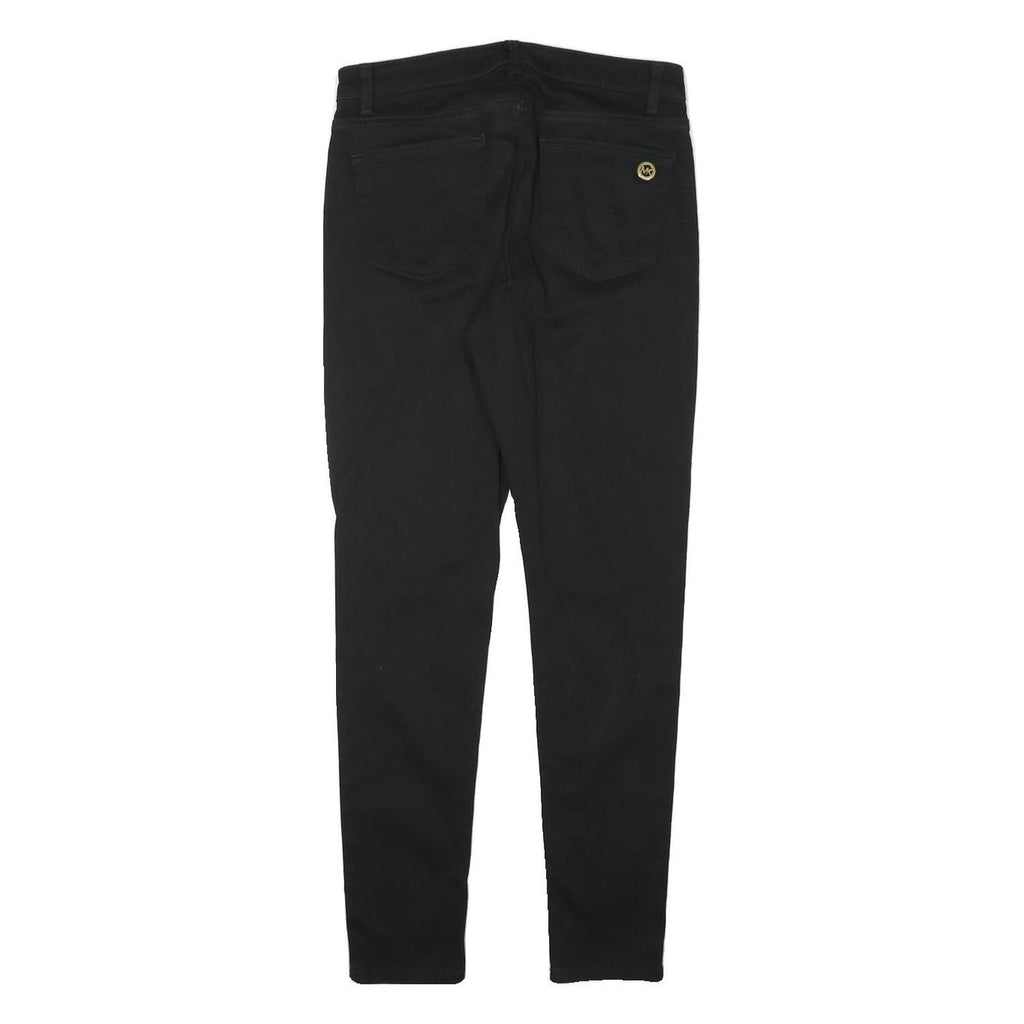 MICHAEL KORS Womens Black Slim Skinny Cotton Blend Trousers W28 L28