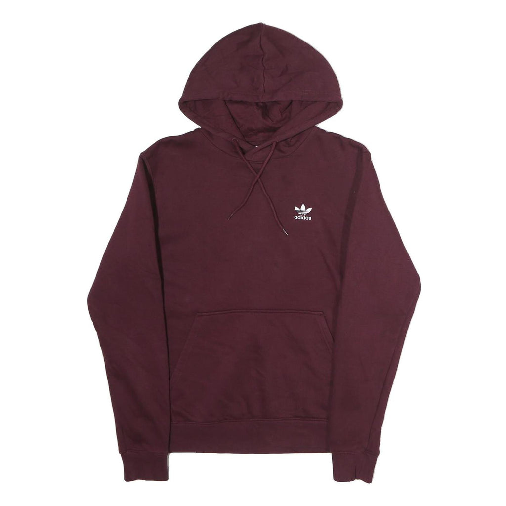 NIKE Mens Maroon Pullover Hoodie S Drawstring Hood Kangaroo Pocket Long Sleeve