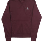 NIKE Mens Maroon Pullover Hoodie S Drawstring Hood Kangaroo Pocket Long Sleeve