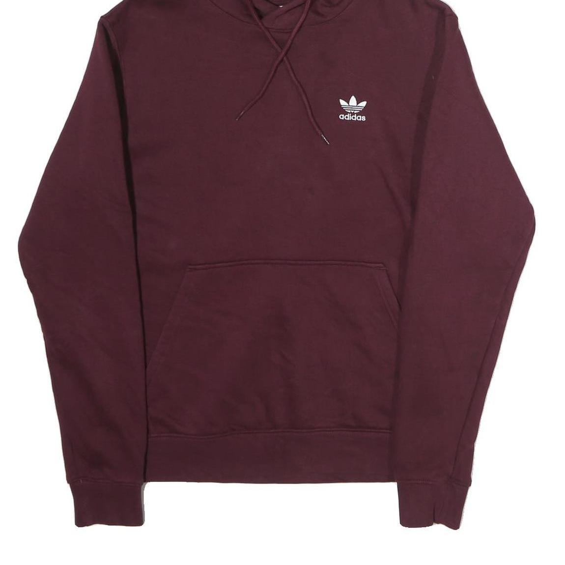 NIKE Mens Maroon Pullover Hoodie S Drawstring Hood Kangaroo Pocket Long Sleeve