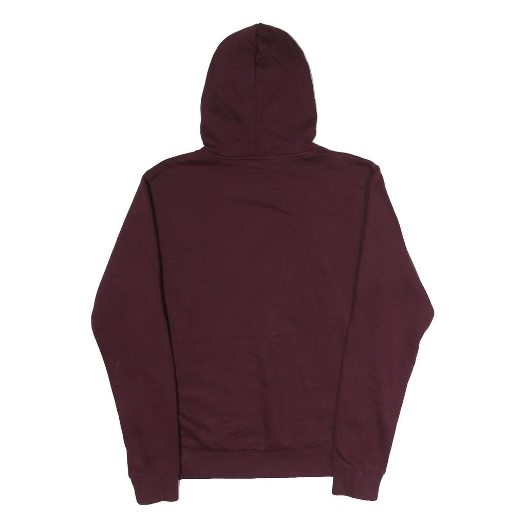 NIKE Mens Maroon Pullover Hoodie S Drawstring Hood Kangaroo Pocket Long Sleeve