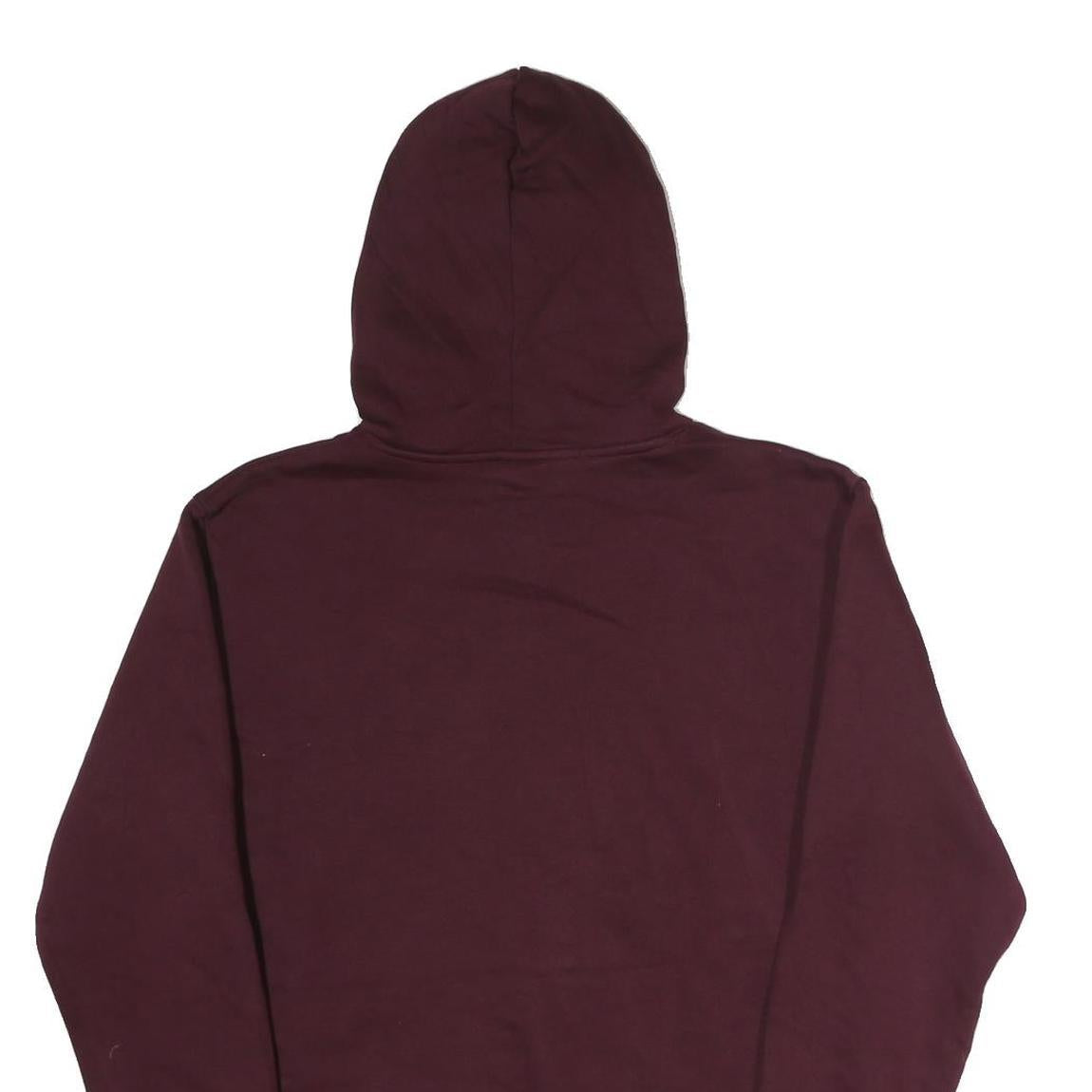 NIKE Mens Maroon Pullover Hoodie S Drawstring Hood Kangaroo Pocket Long Sleeve