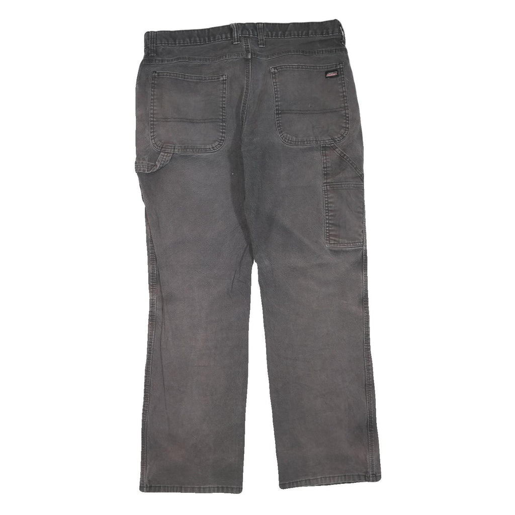 DICKIES Mens Jeans Black Regular Straight Denim Good Condition W36 L30 Workwear