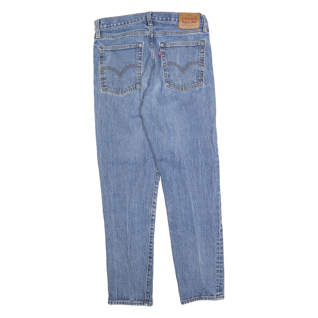 LEVI'S Womens Jeans Blue Slim Skinny Denim Raw W28 L26 Button Closure