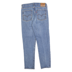 LEVI'S Womens Jeans Blue Slim Skinny Denim Raw W28 L26 Button Closure