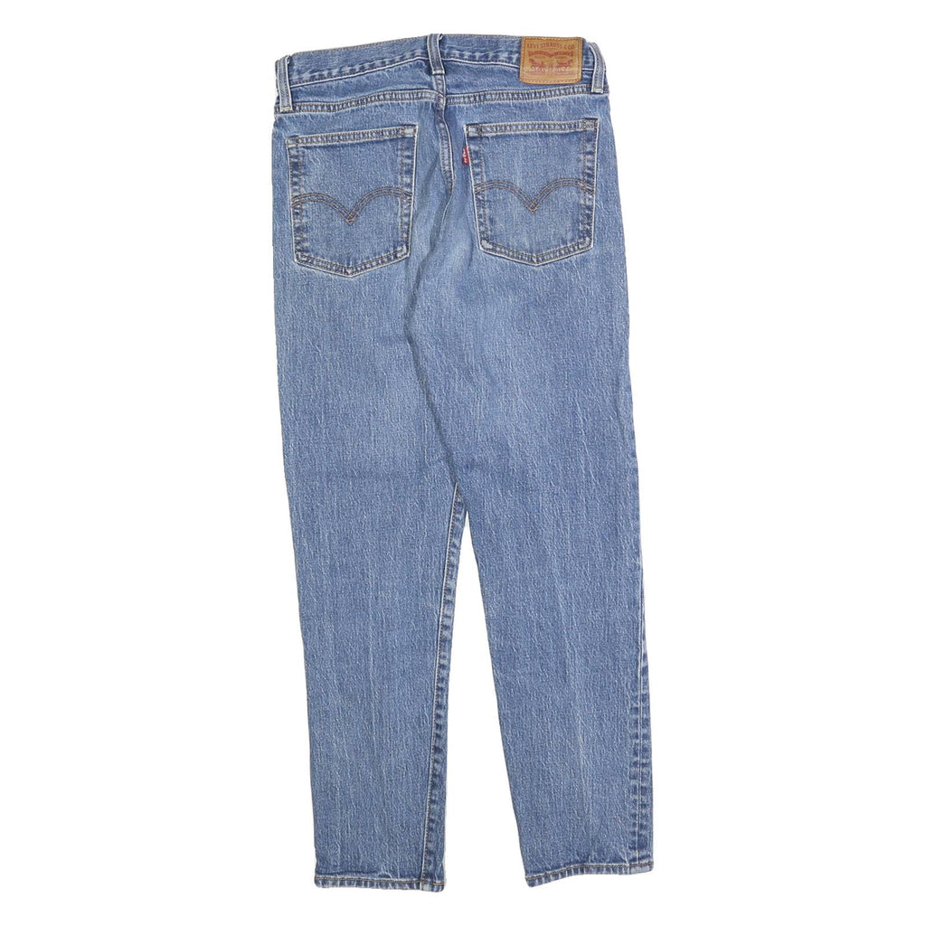 LEVI'S Womens Jeans Blue Slim Skinny Denim Raw W28 L26 Button Closure