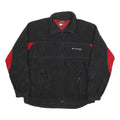 TOMMY HILFIGER Mens Black & Red Zip Jacket L Polyester Casual