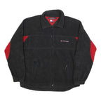 TOMMY HILFIGER Mens Black & Red Zip Jacket L Polyester Casual
