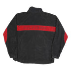 TOMMY HILFIGER Mens Black & Red Zip Jacket L Polyester Casual