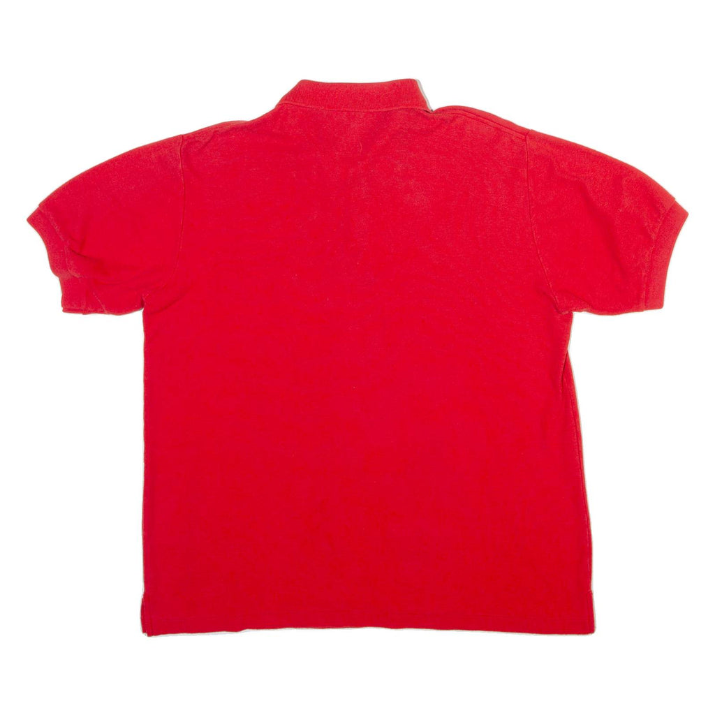 CLAY BROOKE Mens Polo Shirt Red L