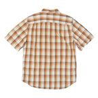 CARHARTT Mens Beige & Orange Check Shirt M Button-Down Collar Summer Casual