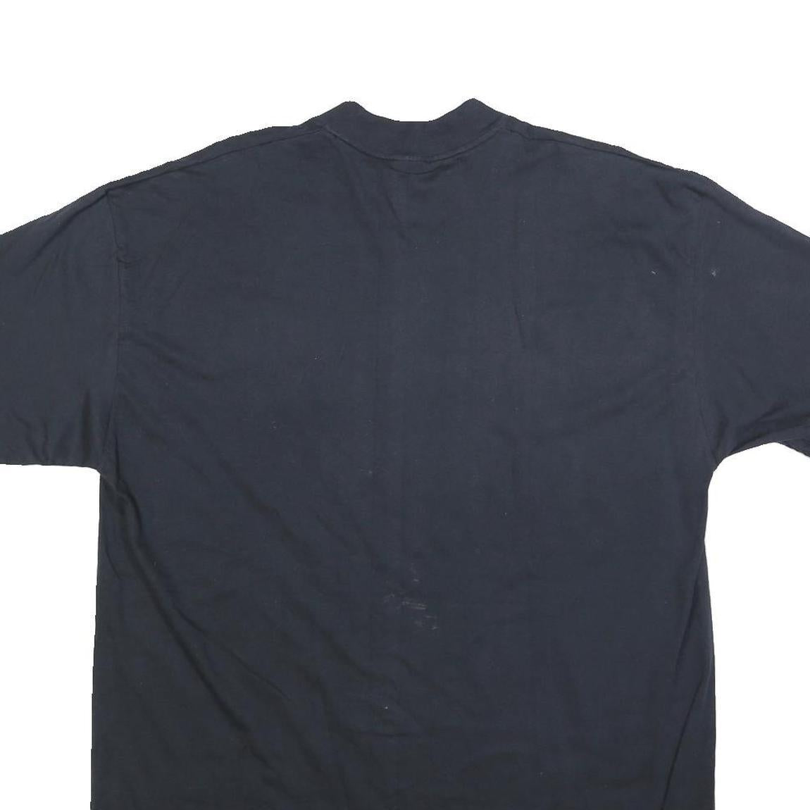 STEDMAN Mens Black Raiders Graphic T-Shirt XL Short Sleeve Crew Neck Cotton