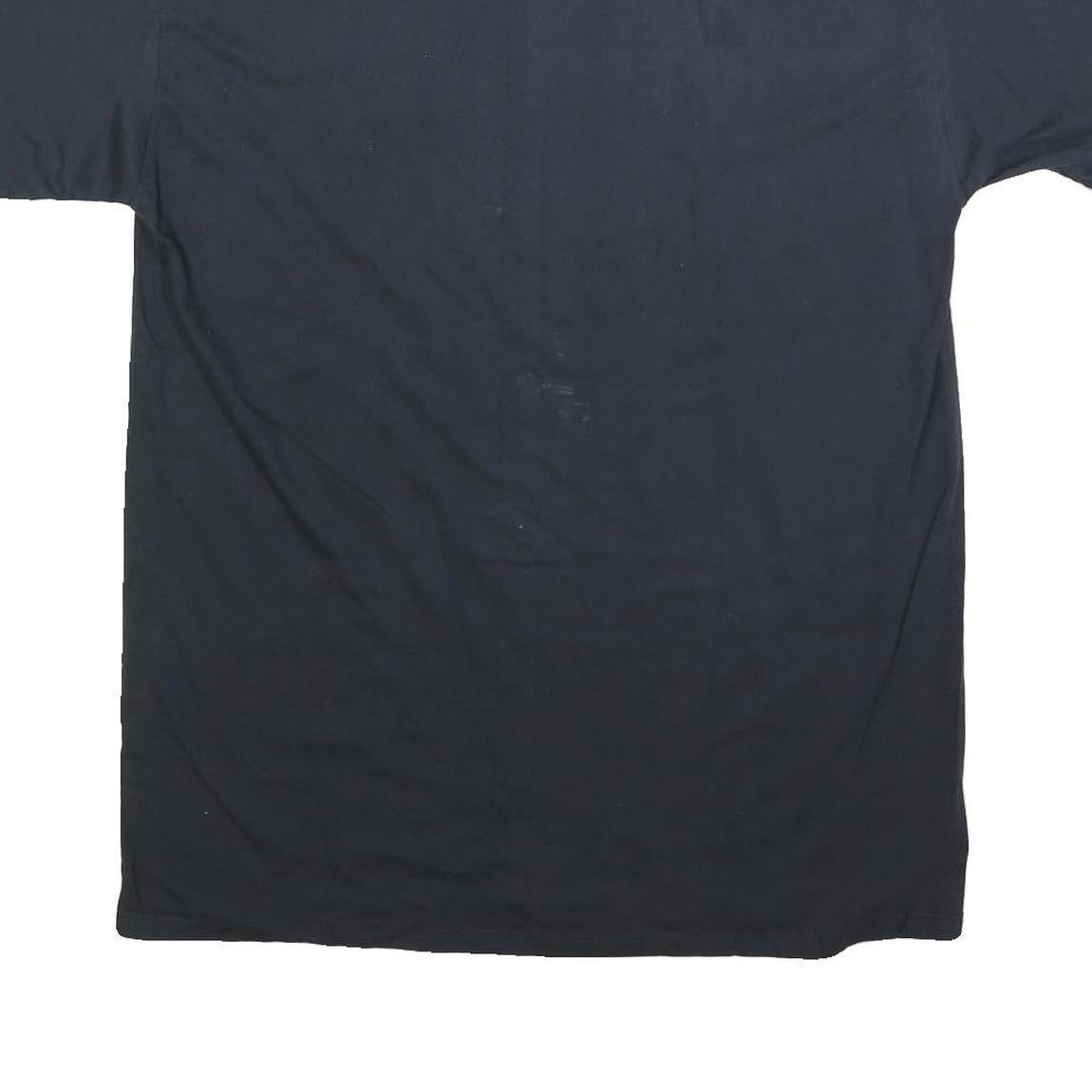 STEDMAN Mens Black Raiders Graphic T-Shirt XL Short Sleeve Crew Neck Cotton