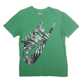 NIKE Mens Green Graphic T-Shirt M Short Sleeve Crew Neck Cotton Casual Logo