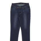 LEVI'S Womens Slim Blue Denim Jeans W27 L32 Zip Cotton Blend Classic Fit
