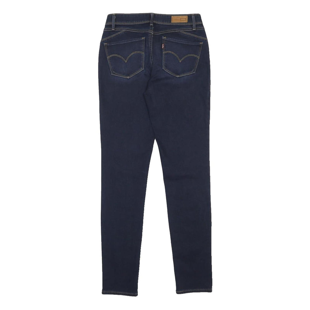 LEVI'S Womens Slim Blue Denim Jeans W27 L32 Zip Cotton Blend Classic Fit