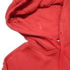 NIKE Mens Red Pullover Hoodie M Cotton Blend Long Sleeve Drawstring Pocket