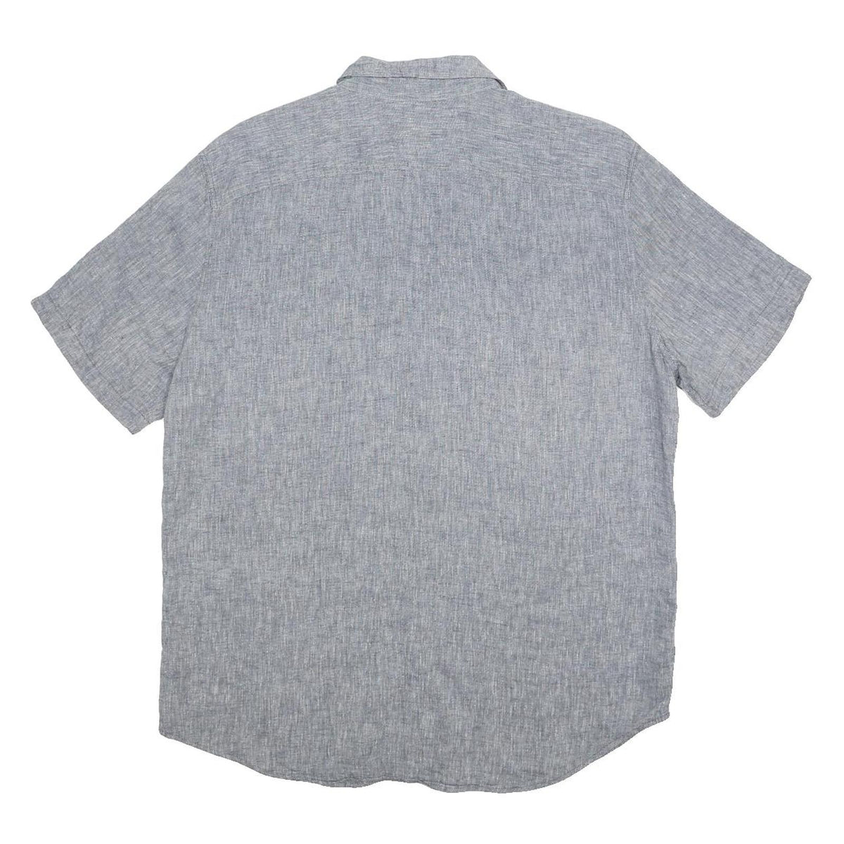 LEVI'S Mens Blue Linen Blend Shirt L Casual Summer Lightweight Button Up