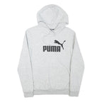 PUMA Womens Grey Hoodie M Cotton Blend Pullover Casual Sportswear