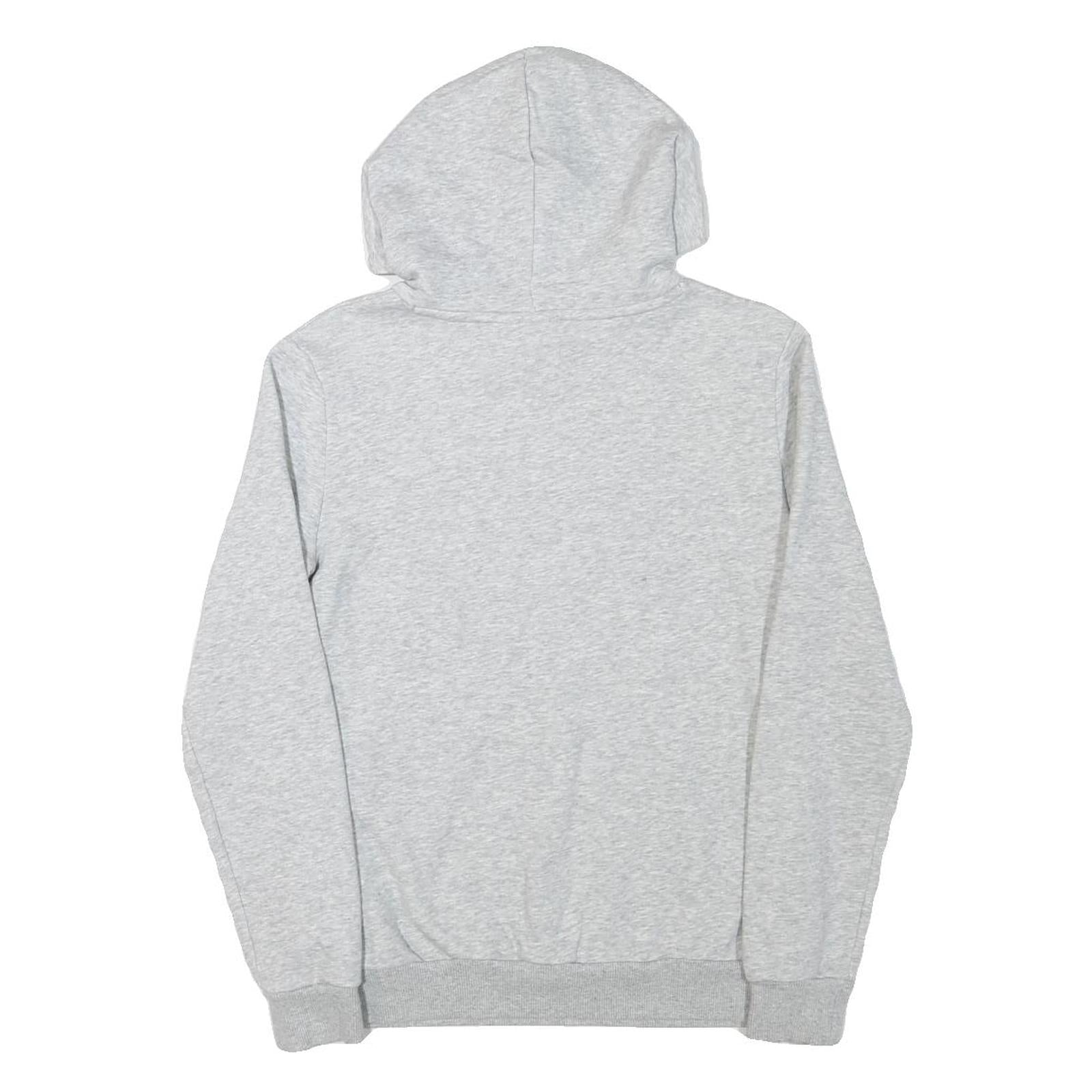 PUMA Womens Grey Hoodie M Cotton Blend Pullover Casual Sportswear